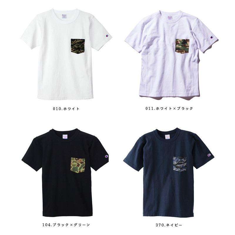 Champion（チャンピオン） ポケット Tシャツ 迷彩 リバースウィーブ