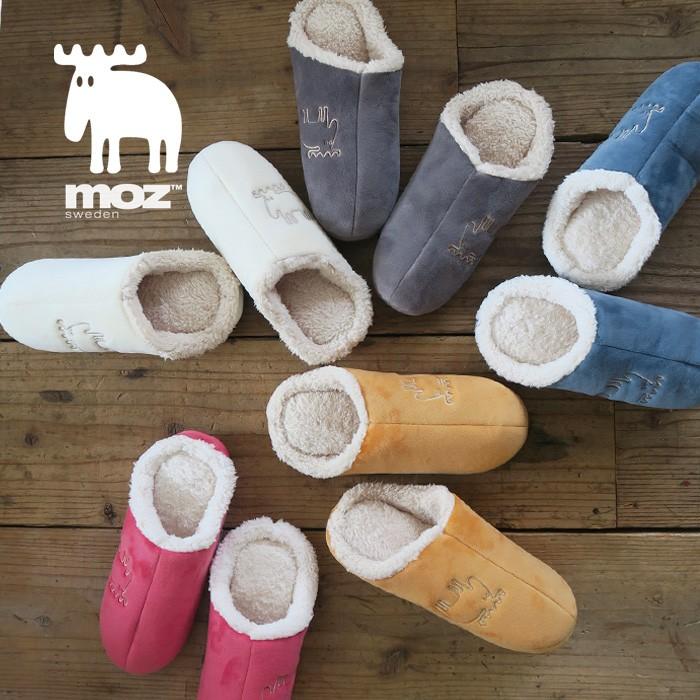moz モズ ボア スリッパ ルームシューズ エルクあったか 秋 冬 ギフト
