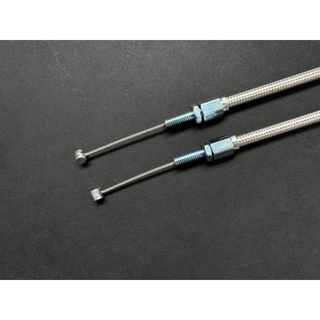 Z250FT A1 A2 メッシュアクセルワイヤー 10cmロング 日本製_2
