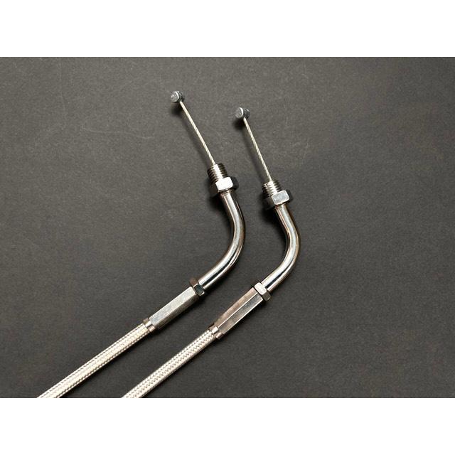 Z250FT A1 A2 メッシュアクセルワイヤー 20cmロング 日本製　　_1
