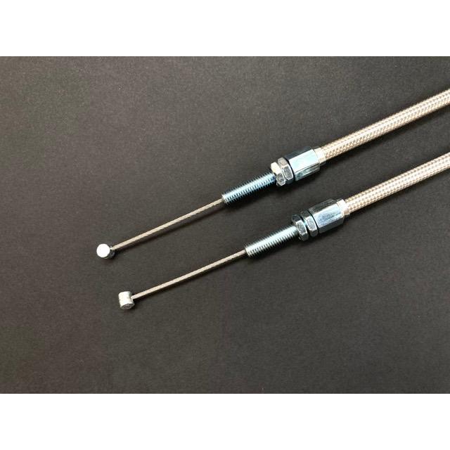 Z400FX メッシュアクセルワイヤー 20cmロング 日本製　_2
