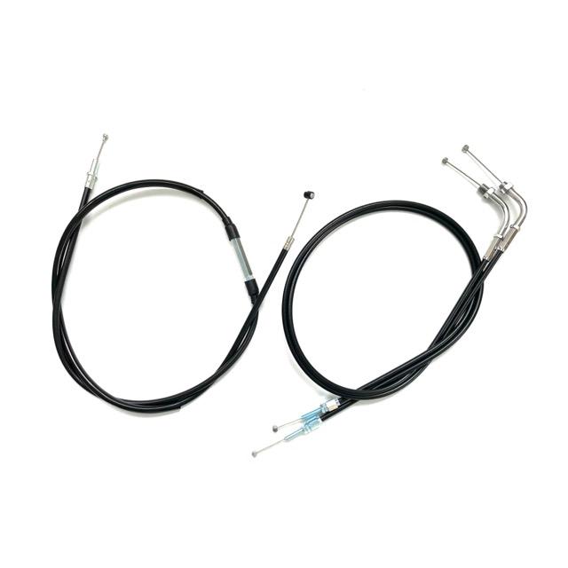 Z400FX Mスーパー絞りアップハンドル メッシュブレーキホース ワイヤー セット Bキットの画像
