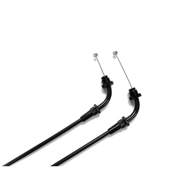 GS400 2/E型 アクセルワイヤー ブラック 日本製 長さ選択可能 : エル