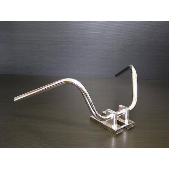 S-20 絞りアップハン 汎用 バイク ハンドル 22.2mm 20cm : エル