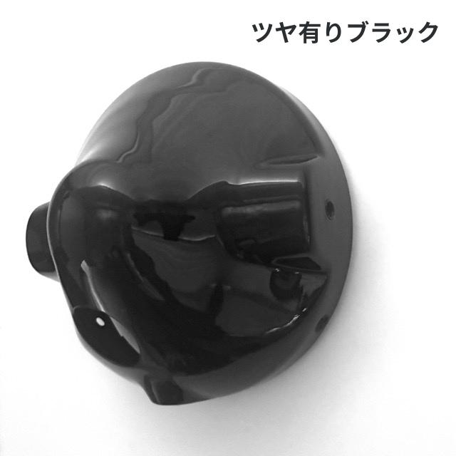 汎用 ヘッドライトリム ケースセット 180mm ブラック 8mm穴 丸目ライト