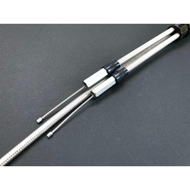 RZ250/350 メッシュアクセルワイヤー STD 純正長 ノーマル長 日本製