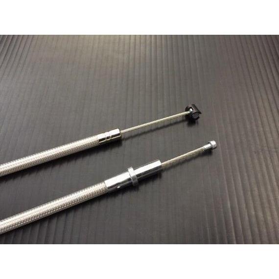 Z1/Z2 Z750FX Z1000MK2 メッシュクラッチワイヤー 20cmロング 日本製