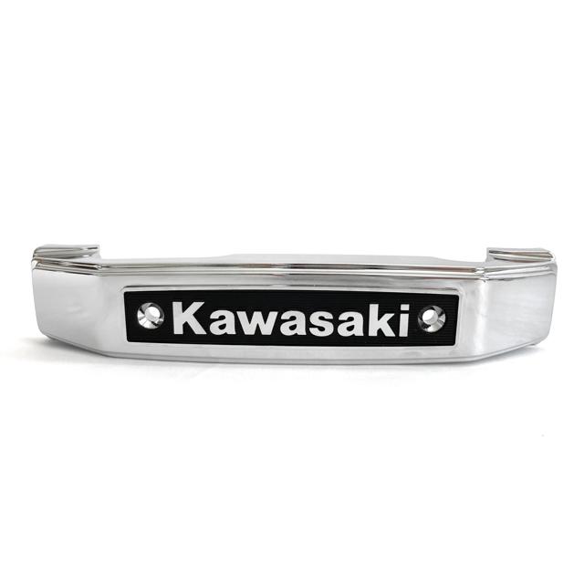 Kawasaki ステムエンブレム純正オリジナル(当時物) カワサキ（Kawasaki） 純正 メッキフロントエンブレム : エルウェーブ