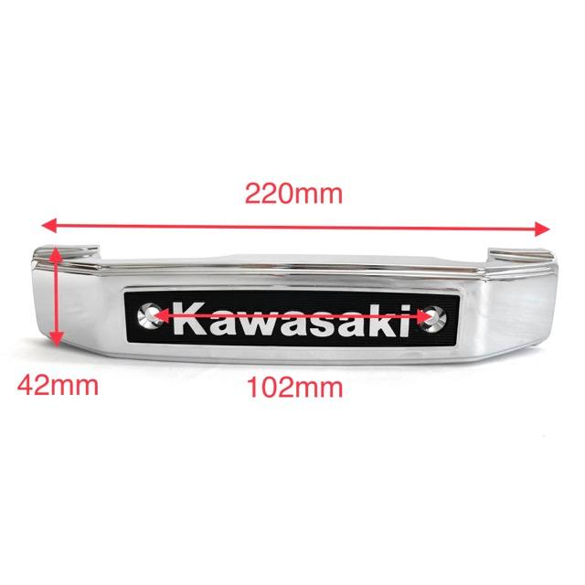 Kawasaki カワサキ メッキフロントエンブレム : エルウェーブ - 通販
