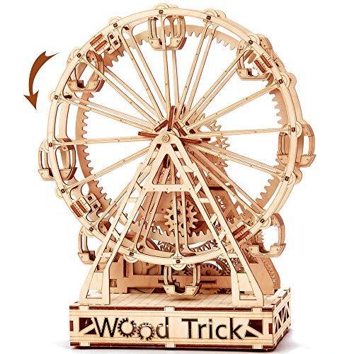 本店は Wood Trick ウッドトリック フェリスホイール 観覧車 自転する3dウッドパズル 木製模型 正規激安 Kwsrbd Com
