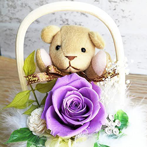 再再販 テレビゲーム Pure Purple プリザーブドフラワーギフト そらプリ ピュア Pure くまチョコ ローズ ラベンダー 母の日 メッセージカード ギフトバック付き Www Virginiawaldenford Com