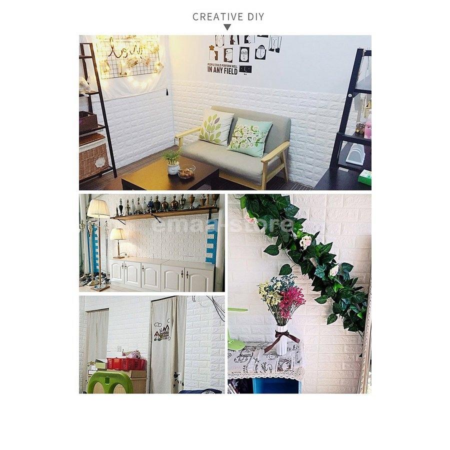 100cmxm シート 発泡スチロール シール壁紙 壁紙クッション レンガ調 おしゃれ 3d立体 Diy 貼る 3d立体 クッションブリック グレー クッションレンガ クッションブリック 北欧 壁紙 発泡スチロール