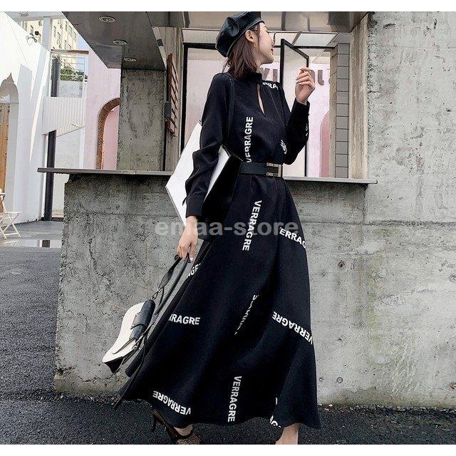 年中無休 30代 40代 50代 春 ファッション レディース ワンピース 秋 大人カジュアル マキシ丈 長袖 フレアロゴワンピース 春服装 春物 マキシワンピース 冬 秋 30代 40代 50代 春 ファッション レディース ワンピース 冬 ニット セーター