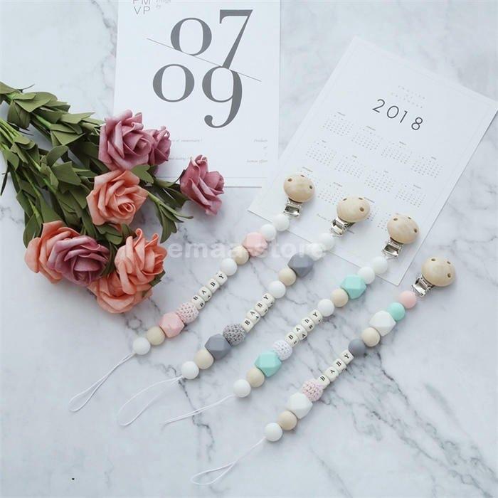 赤ちゃん ベビー おしゃぶりホルダー おしゃぶりクリップ ビードクリップ ストラップ 落下防止 おもちゃ 誕生日 飾り 女の子 未使用品 男の子 出産祝い ギフト