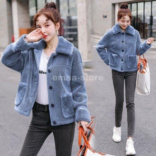 日本限定モデル ショート丈 ボアジャケット 冬 ファッション レディース 秋 ショート丈 ボアジャケット 冬 ファッション レディース 秋 ブルゾン 大人カジュアル ドロップショルダー 長袖 ホワイト ベージュ ブルー ジャケット コート アウター Dagl Tg