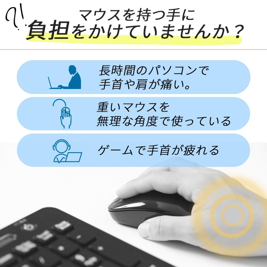 リストレスト マウスパッド 疲労軽減 低反発 手首 クッション 人間工学 マウス リスト パッド おすすめ リラックス｜emani｜04