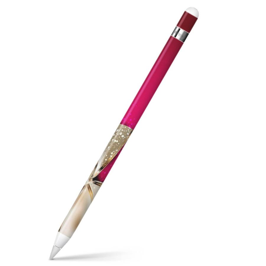 Apple Pencil 専用スキンシール アップルペンシル iPad Pro ApplePen カバー フィルム ステッカー 保護  リボン　ピンク　プレゼント 000228｜emart