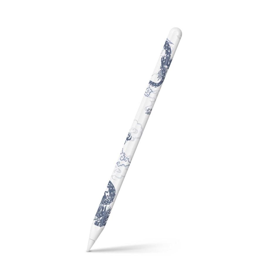 Apple Pencil 第2世代 専用スキンシール アップル アップルペンシル Ipad Pro Applepen フィルム ステッカー 和風 和柄 龍 青 ブルー Applepen2 Ds E Mart 通販 Yahoo ショッピング