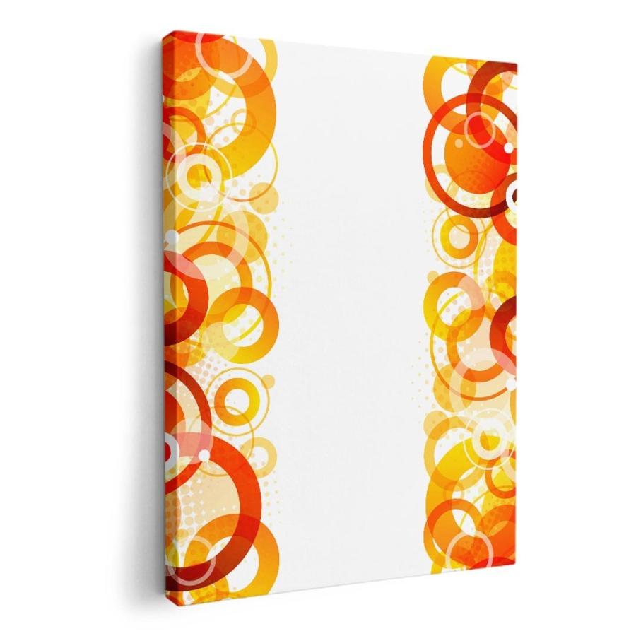E Martアートパネル 絵 絵画 飾り 選べるサイズ A1 A3 A5 6つ切り 正方形33 正方形45 ラグジュアリー オレンジ まる 模様 最大44 Offクーポン