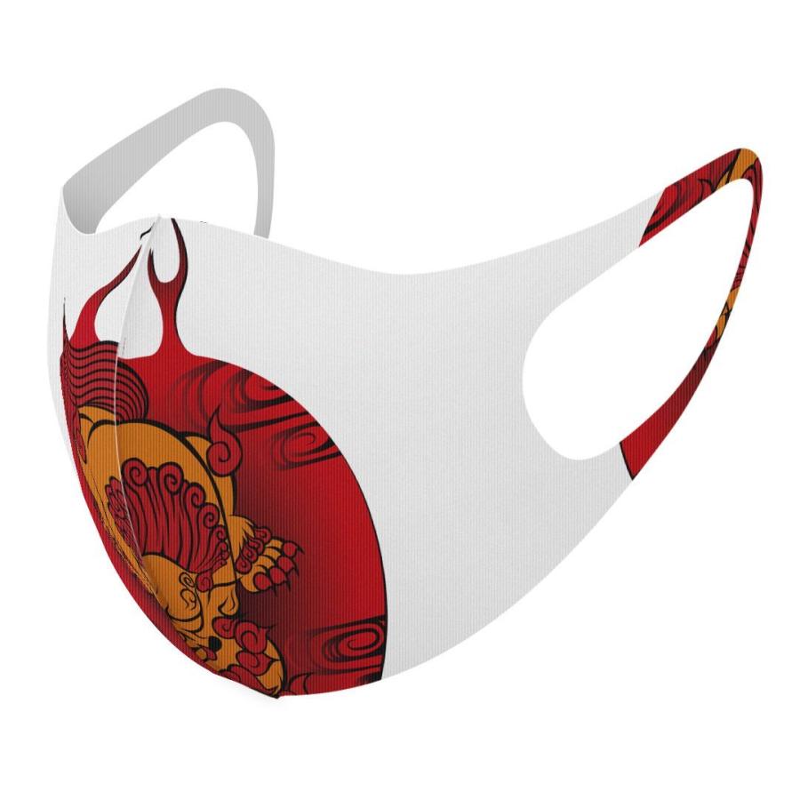 マスク 2枚セット デザイン 洗える ポリエステル メンズ レディース 男性 女性 こども ジュニア 幼児 未就学児 シーサー キャラクター イラスト Dmask2 Ms E Mart 通販 Yahoo ショッピング