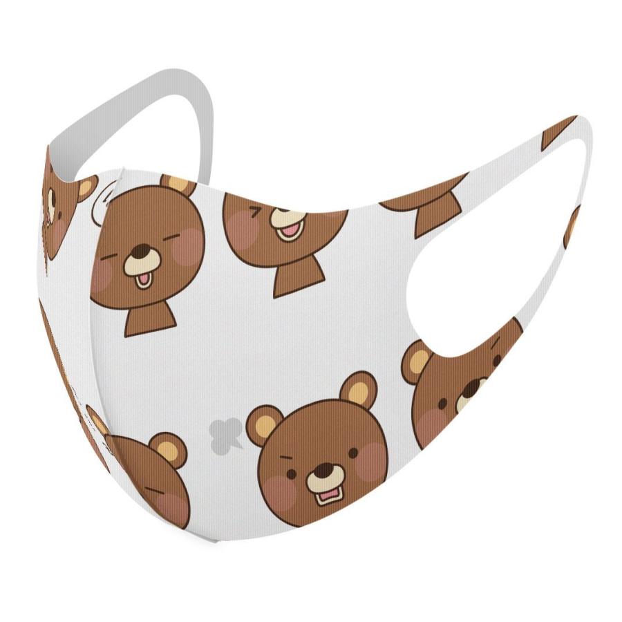 マスク 2枚セット デザイン 洗える ポリエステル メンズ レディース 男性 女性 こども ジュニア 幼児 未就学児 イラスト 熊 ベアー アイコン 0042 Dmask2 0042 Ms E Mart 通販 Yahoo ショッピング