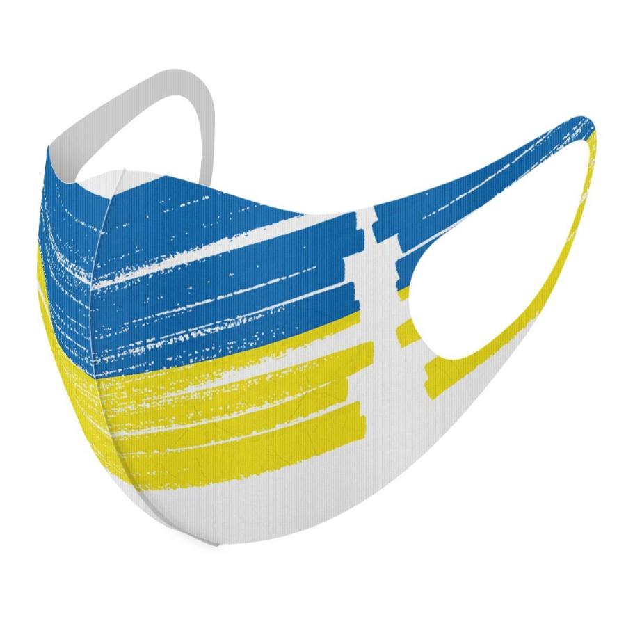 マスク 2枚セット デザイン 最終決算 洗える ポリエステル メンズ レディース 男性 女性 2021年製 国旗 018590 幼児 UKR Ukraine ウクライナ こども ジュニア