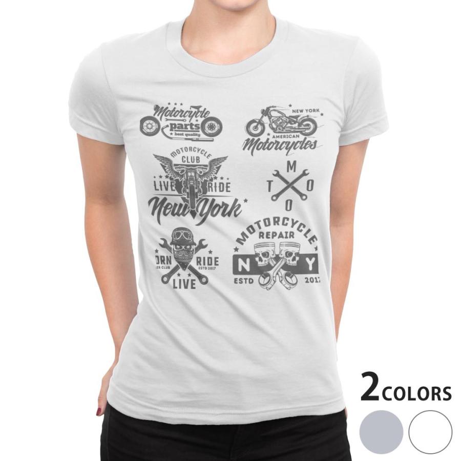 Tシャツ レディース 半袖 ホワイト グレー 白 灰色 デザイン S M L Xl Tシャツ ティーシャツ T Shirt 英字 かっこいい スカル 0119 Fw 0119 Ts E Mart 通販 Yahoo ショッピング
