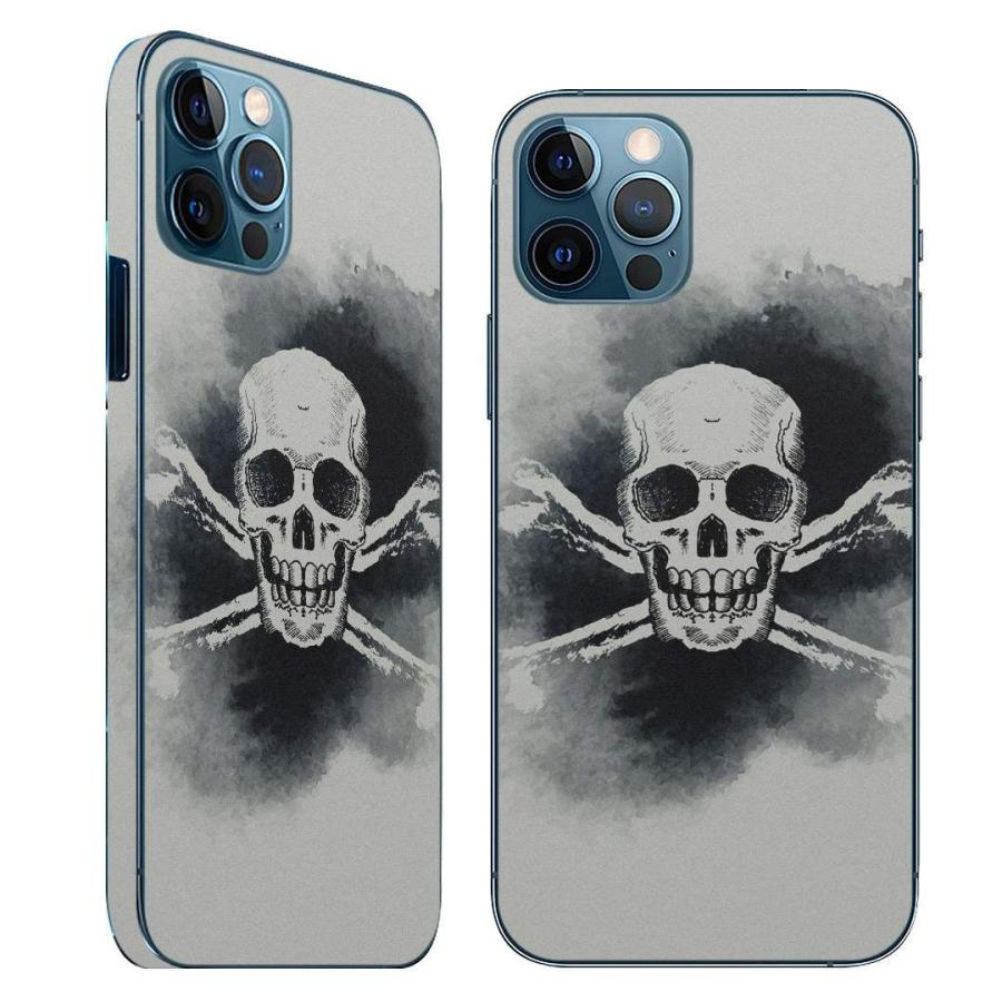 Iphone12 対応 アイフォン 全面スキンシール フル 背面 側面 正面 液晶 スマホケース ステッカー スマホカバー ケース スカル かっこいい 黒 Iphone12full Ds E Mart 通販 Yahoo ショッピング