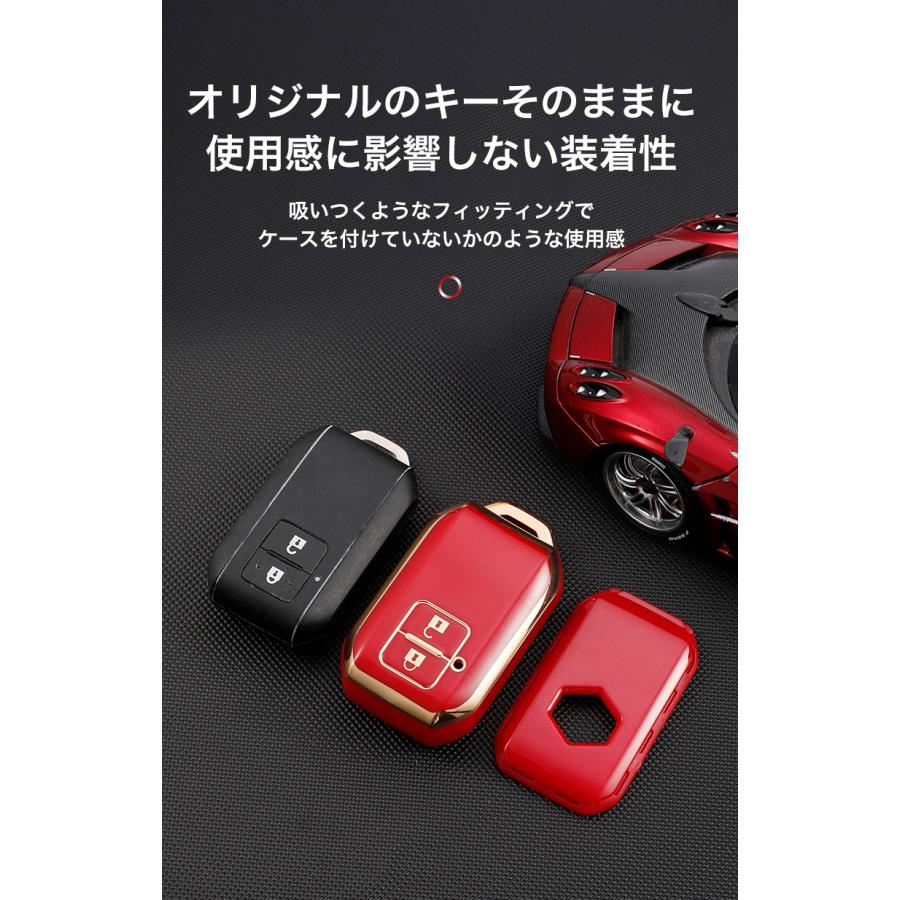 キーケース スズキ用 SUZUKI用 ストラップ付き 新型ハスラー