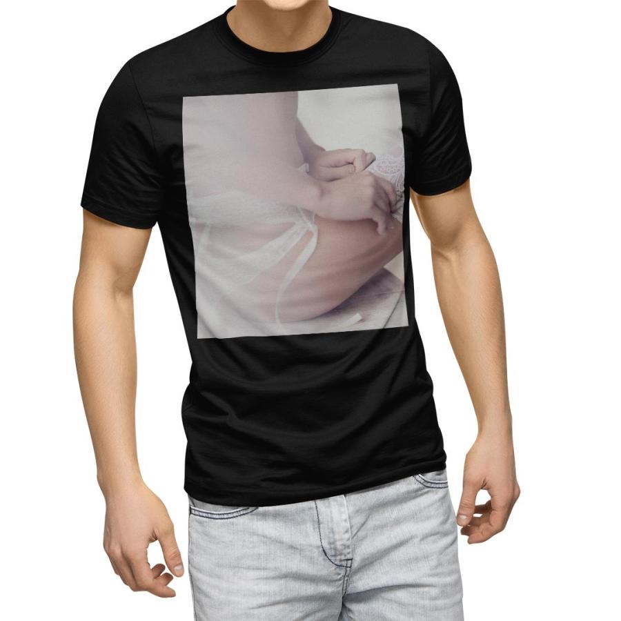 Tシャツ メンズ 半袖 ブラック デザイン Xs S M L Xl 2xl Tシャツ ティーシャツ T Shirt 黒 おしゃれ 女性 セクシー Mb Ts E Mart 通販 Yahoo ショッピング