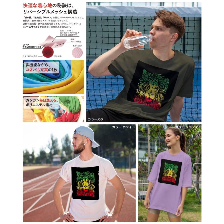 ドライTシャツ メンズ 吸水 速乾 DRY 選べる12カラー! 半袖 デザイン