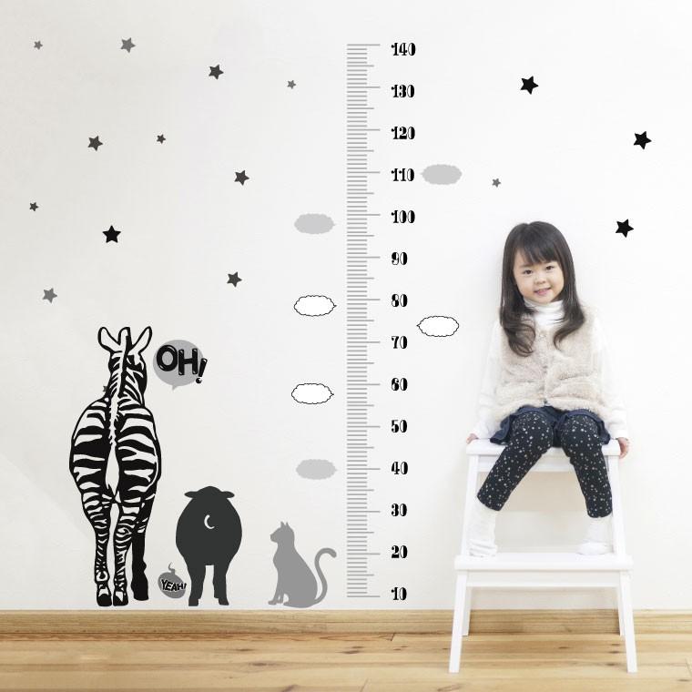 ウォールステッカー 身長計 メモ付き 記念 目盛り 子供部屋 動物 北欧 90 60cm シール式 装飾 おしゃれ 壁紙 はがせる Meter Ds E Mart 通販 Yahoo ショッピング