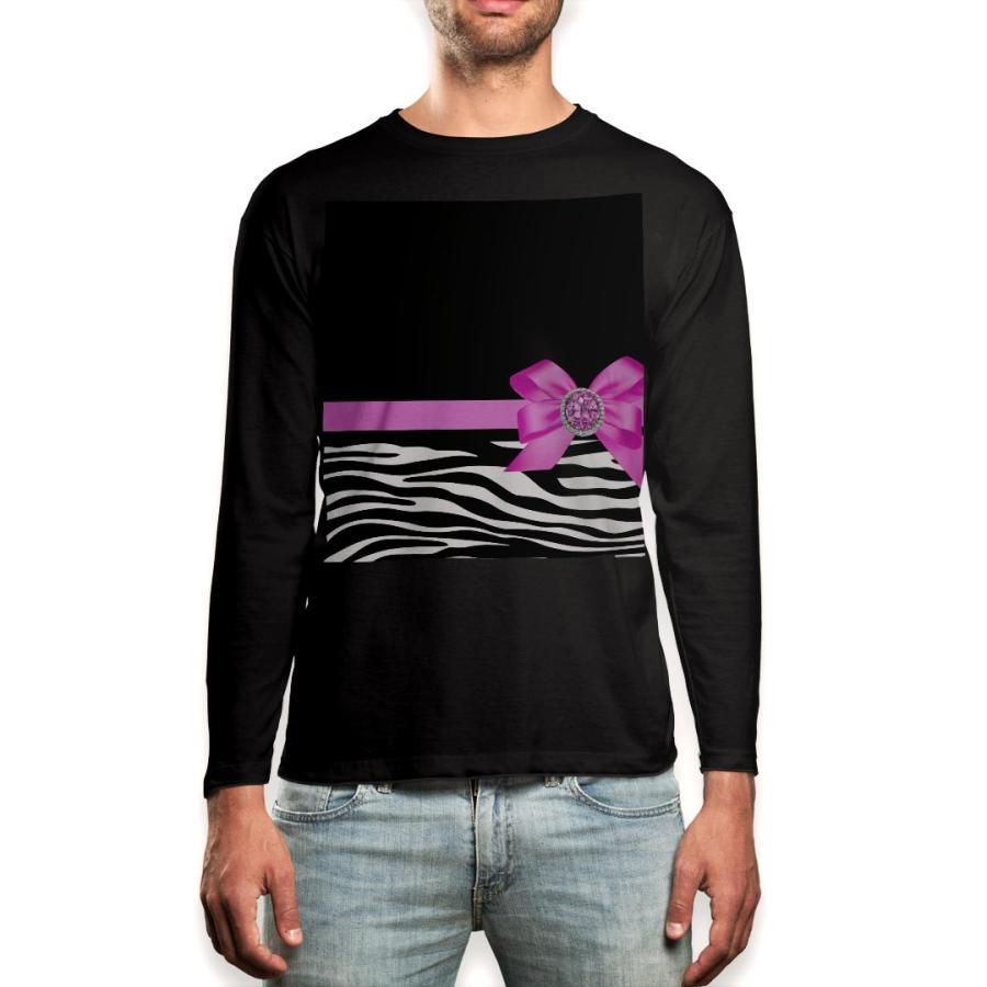 ロング Tシャツ メンズ 長袖 ブラック デザイン Xs S M L Xl 2xl ロンt ティーシャツ 黒 Black T Shirt Long Sleeve ゼブラ リボン ピンク Mlb Ts E Mart 通販 Yahoo ショッピング