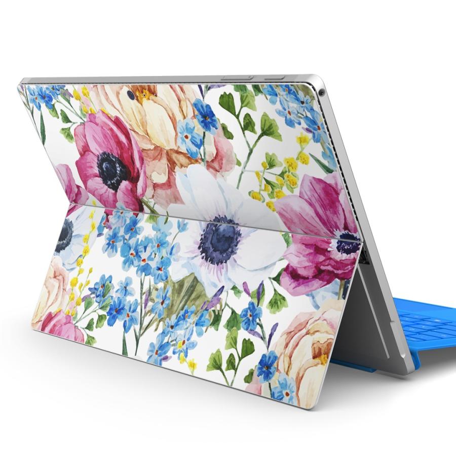 Surface Pro7 19 Pro6 Pro17 Pro4専用スキンシール Microsoft サーフェス 花 フラワー カラフル 水彩 0067 Surface4xx 0067 Ds E Mart 通販 Yahoo ショッピング