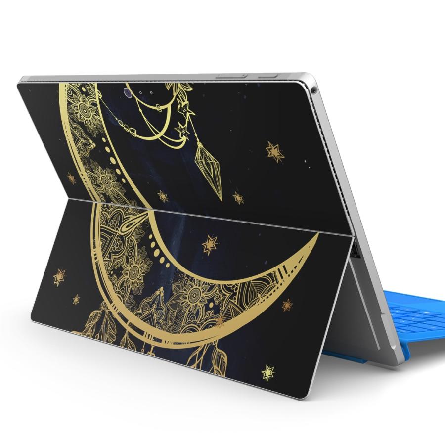 Surface Pro7 19 Pro6 Pro17 Pro4専用スキンシール Microsoft サーフェス 月 フラワー イラスト Surface4xx Ds E Mart 通販 Yahoo ショッピング
