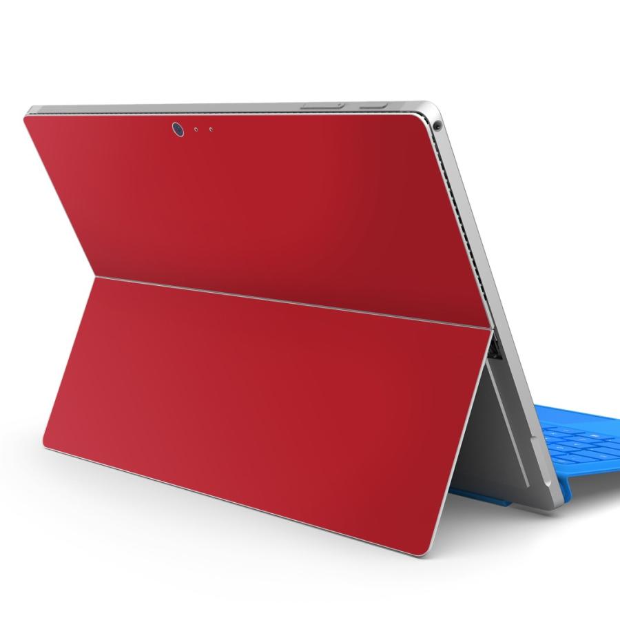 Surface pro7 (2019) pro6 pro2017 pro4専用スキンシール Microsoft サーフェス  赤　単色　シンプル 012229｜emart