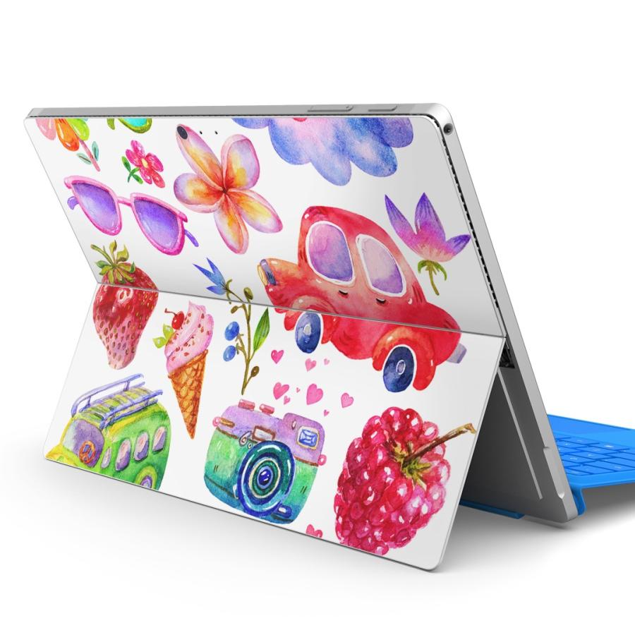 Surface Pro7 19 Pro6 Pro17 Pro4専用スキンシール Microsoft サーフェス かわいい イラスト カラフル Surface4xx Ds E Mart 通販 Yahoo ショッピング