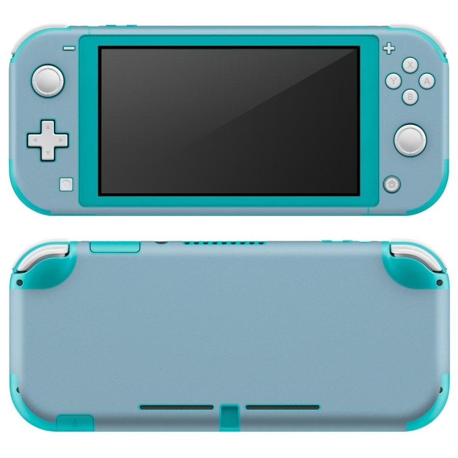 igsticker Nintendo Switch Lite 専用 デザインスキンシール 全面 任天堂 専用 ニンテンドー スイッチ ライト  シンプル　無地　青 008976｜emart