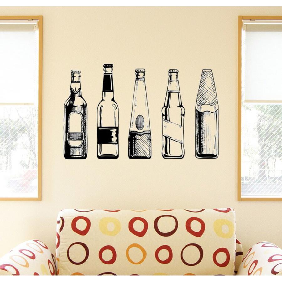 ウォールステッカー 飾り 90 90cm シール式 装飾 おしゃれ 壁紙 はがせる 剥がせる カッティングシート Wall Sticke お酒 おしゃれ モノクロ 0101 Wsl 0101 Ds E Mart 通販 Yahoo ショッピング