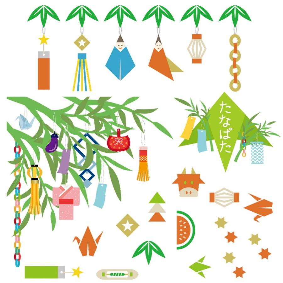 ウォールステッカー 七夕 たなばた 笹 飾り 短冊 飾り 星 天の川 竹 織姫 彦星 90 90cm シール式 装飾 おしゃれ 壁紙 Wall Sticker Wsl Ws E Mart 通販 Yahoo ショッピング