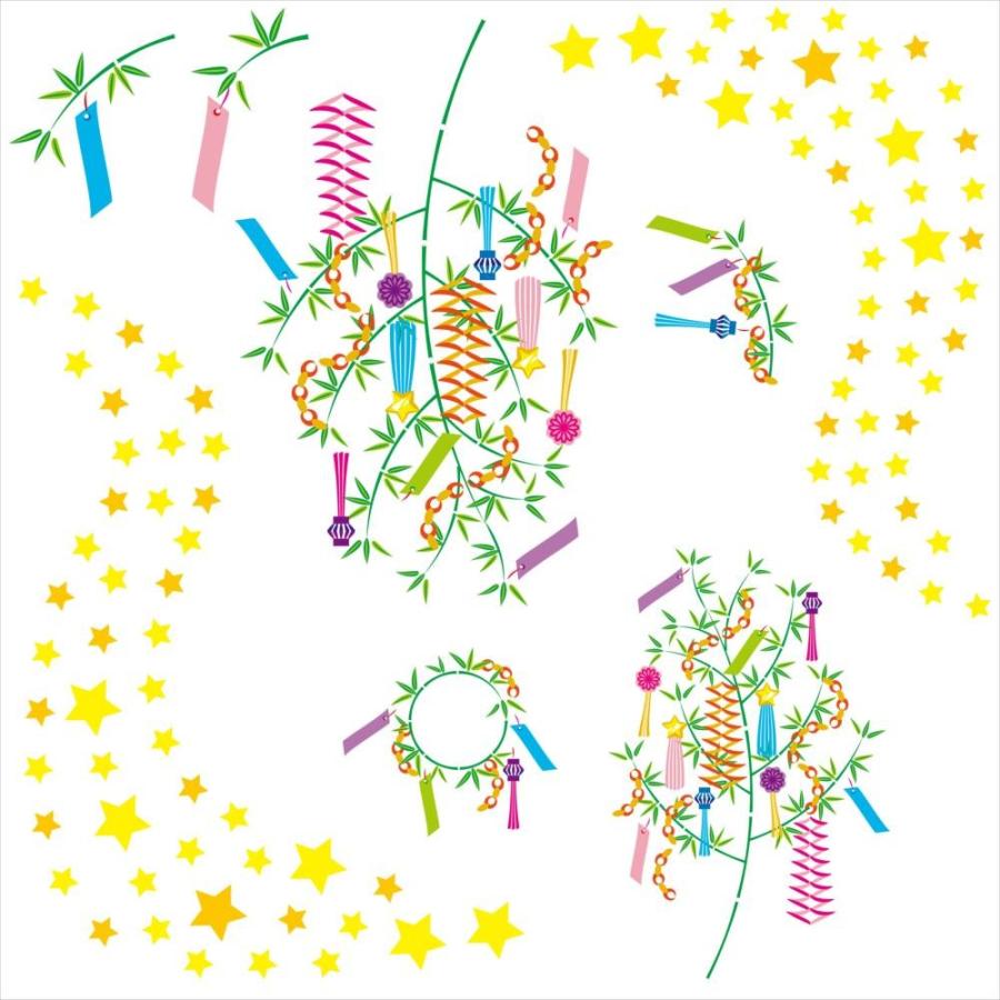 ウォールステッカー 七夕 たなばた 笹 飾り 短冊 飾り 星 天の川 竹 織姫 彦星 90 90cm シール式 装飾 おしゃれ 壁紙 Wall Sticker Wsl Ws E Mart 通販 Yahoo ショッピング