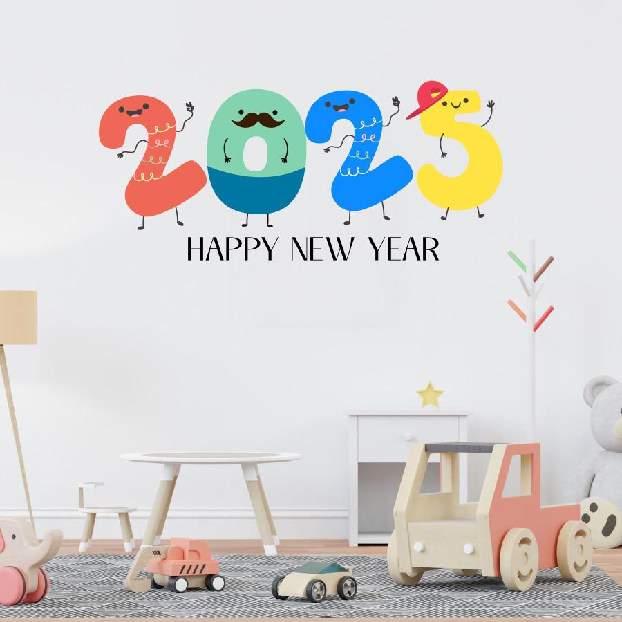 3sizeから選べる！お正月ウォールステッカー 2025年 へび年 巳 ヘビ 
