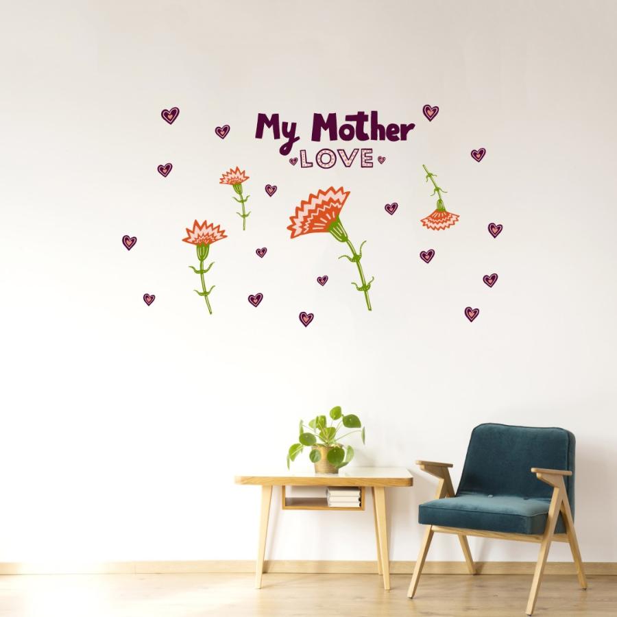 母の日 シール式ウォールステッカー ウォールステッカー 飾り 60 60cm Easter 壁紙 Mother S Day 花 Love お花 かわいい Wsm Ws E Mart 通販 Yahoo ショッピング