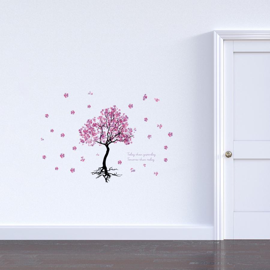 欲しいの 入園入学 飾り 400 900mm 春 Spring 桜 梅 花 入園 入学 壁紙 Diy ウォールステッカー 桜吹雪 サクラ 0935 Maruojigoku Com