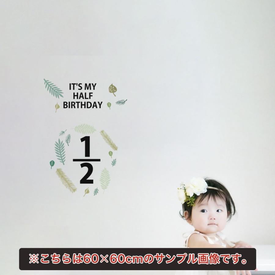 ハーフバースデー シール式ウォールステッカー 1 2 誕生日 飾り 30 30cm葉っぱ ナチュラル おしゃれ Wss Ws E Mart 通販 Yahoo ショッピング