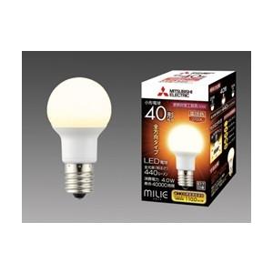MILIE 三菱電機 LED電球 小形電球形 全方向タイプ 40形 電球色 E17口金  