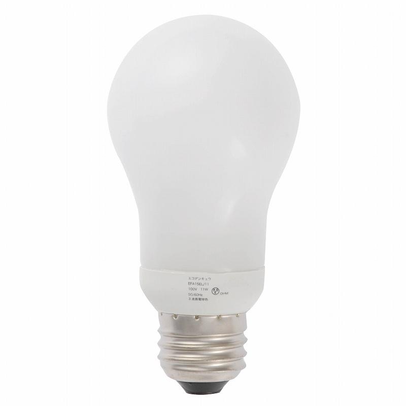 OHM（オーム電機） セール品 電球形蛍光灯 E26 60形相当 昼光色