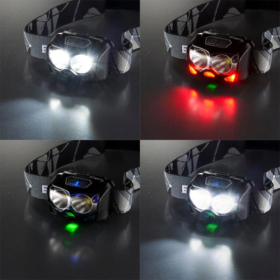 オーム電機 LEDヘッドライト センサー付 ECLAT 600ルーメン LC