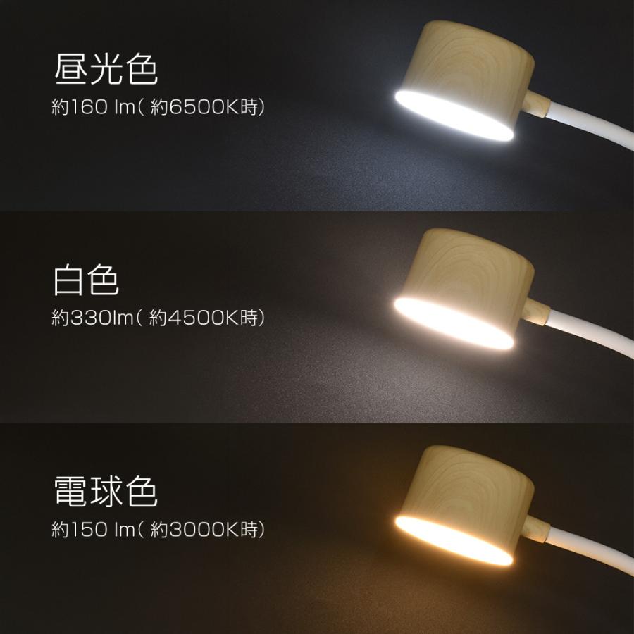 OHM（オーム電機） LTC-LD03RK-W LEDクランプライト 3段階調色 明るい