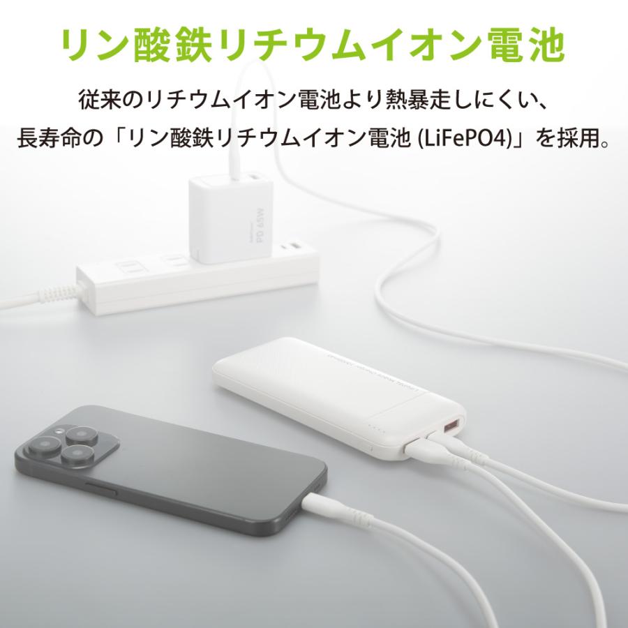 OHM（オーム電機） SMP-JV681 SmartComm リン酸鉄モバイルバッテリー